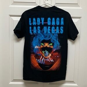 Lady Gaga T-shirt, Engima Las Vegas, black, size M